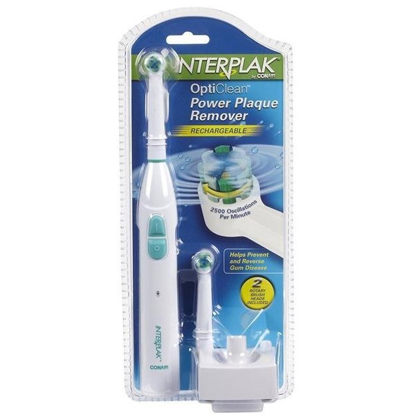 Conair Corporation InterPlak RTG3XCSR Conair Opti-Clean Rechargeable Plaque Remover RTG3XCSR